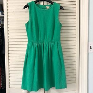 JCrew Green Sleeveless Dress - Size XS